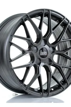 BOLA B17 Alloy Wheel 17x8 5x108 ET35 To 45 72.6mm CB Gloss Gunmetal In Demand
