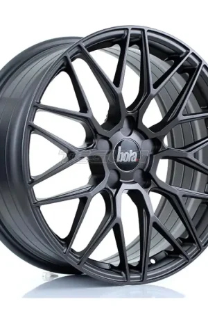 Weekend Sale BOLA B17 Alloy Wheel 19x8.25 5x108 ET25 To 45 72.6mm CB Matt Gunmetal