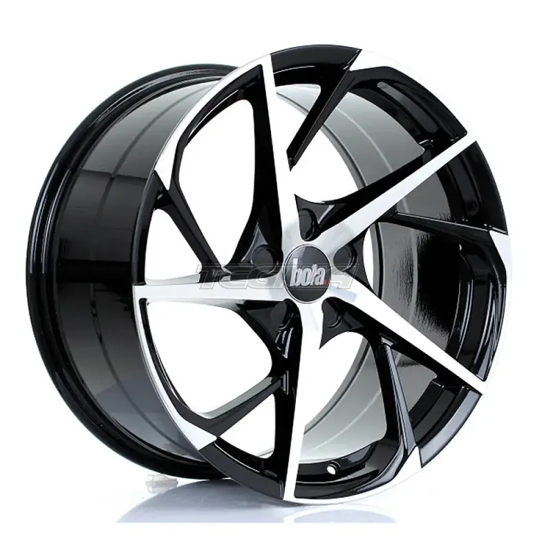 Express Delivery BOLA B18 Alloy Wheel 19x9.5 5x105 ET25 To 45 72.6mm CB Black Polished