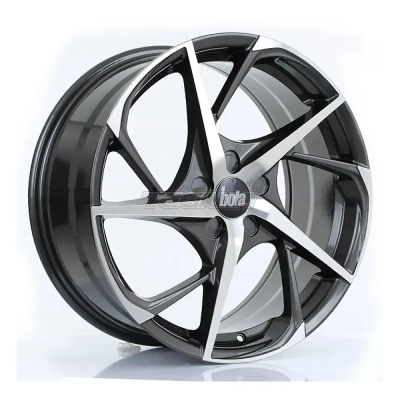 Place Order BOLA B18 Alloy Wheel 19x8.5 5x112 ET25 To 45 72.6mm CB Gunmetal Polish