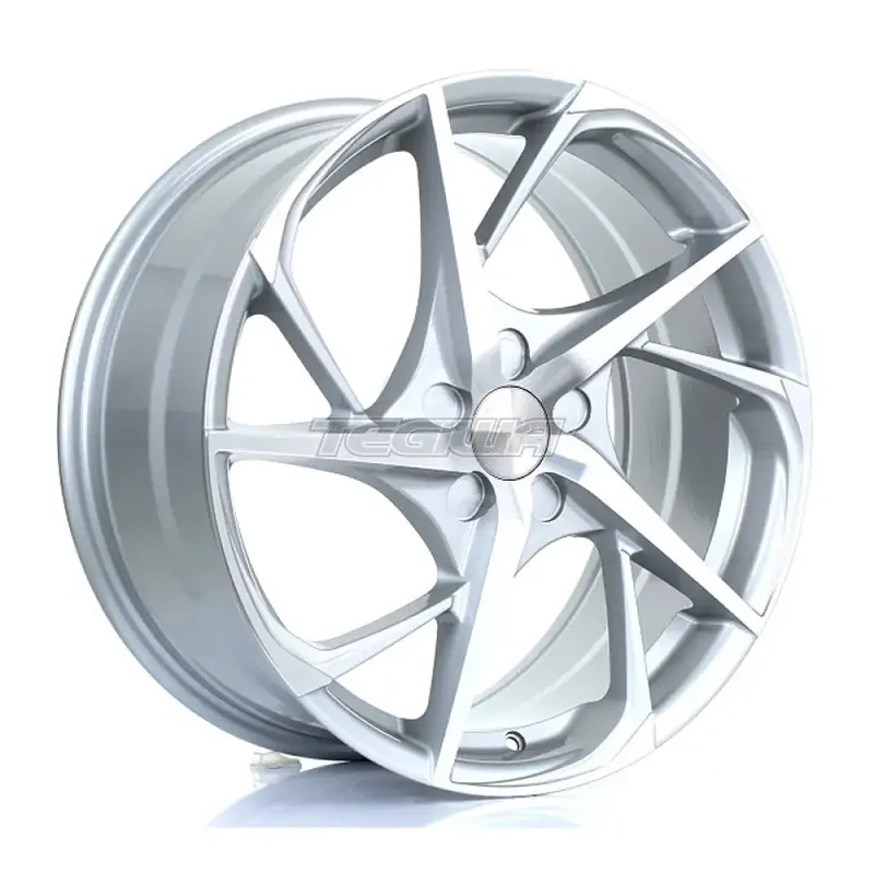 BOLA B18 Alloy Wheel 19x8.5 5x110 ET25 To 45 72.6mm CB Silver Polished Same Day Shipping