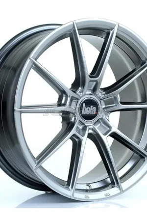 BOLA B19 Alloy Wheel 17x7.5 5x112 ET40 To 45 72.6mm CB Hyper Black Exclusive