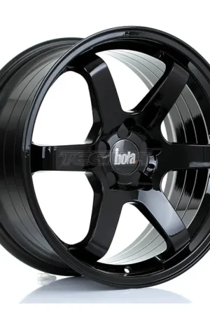 Same Day Shipping BOLA B1R Alloy Wheel 18x8.5 5x108 ET25 To 45 72.6mm CB Gloss Black