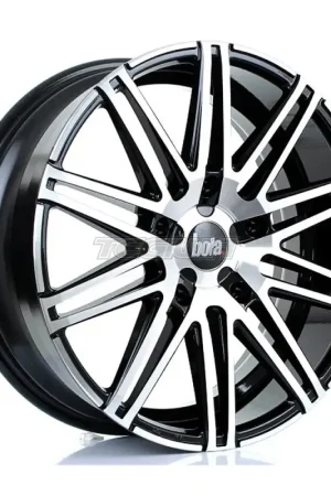 Low Price BOLA B20 Alloy Wheel 20x8 5x160 ET50 65.1mm CB Black Polished Face