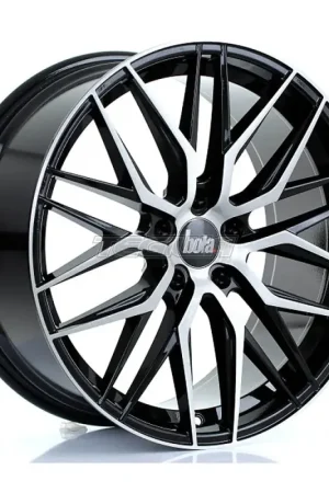 Holiday Sale BOLA B22 Alloy Wheel 20x9 5x120 ET43 72.6mm CB Black Brushed Face