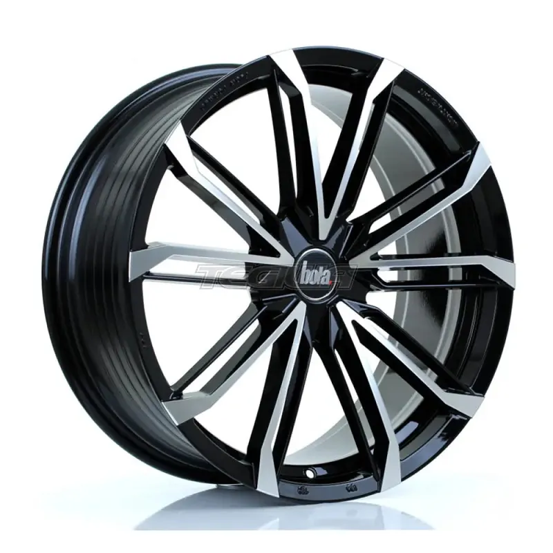 Holiday Sale BOLA B23 Alloy Wheel 20x8.5 5x110 ET38 To 45 72.6mm CB Gloss Black Pol