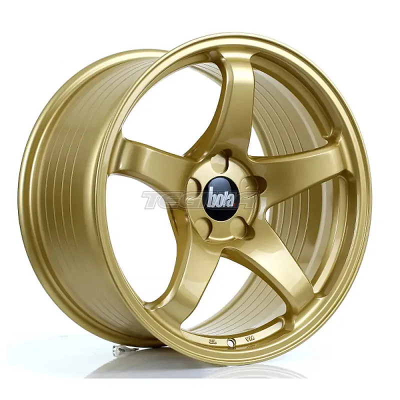 Free Shipping BOLA B2R Alloy Wheel 18x9.5 5x114 ET30 To 45 72.6mm CB Gold