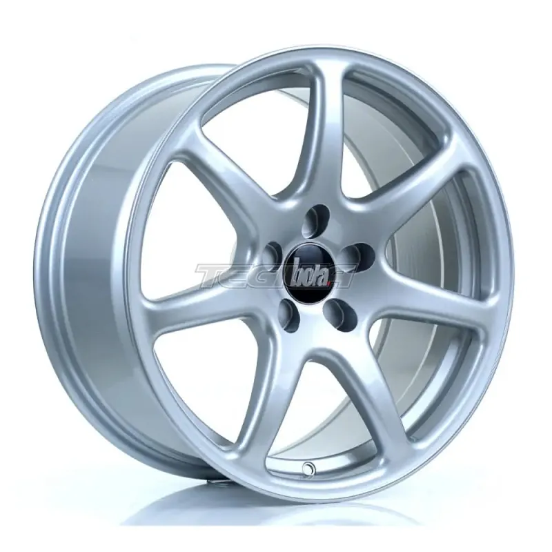BOLA B7 Alloy Wheel 18x8.5 5x98 ET25 To 45 72.6mm CB Crystal Silver Money Back Guarantee