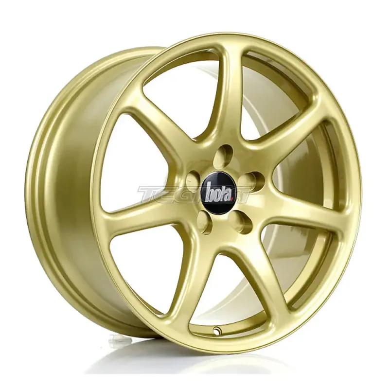Hassle-Free Returns BOLA B7 Alloy Wheel 18x8.5 5x100 ET25 To 45 72.6mm CB Gold