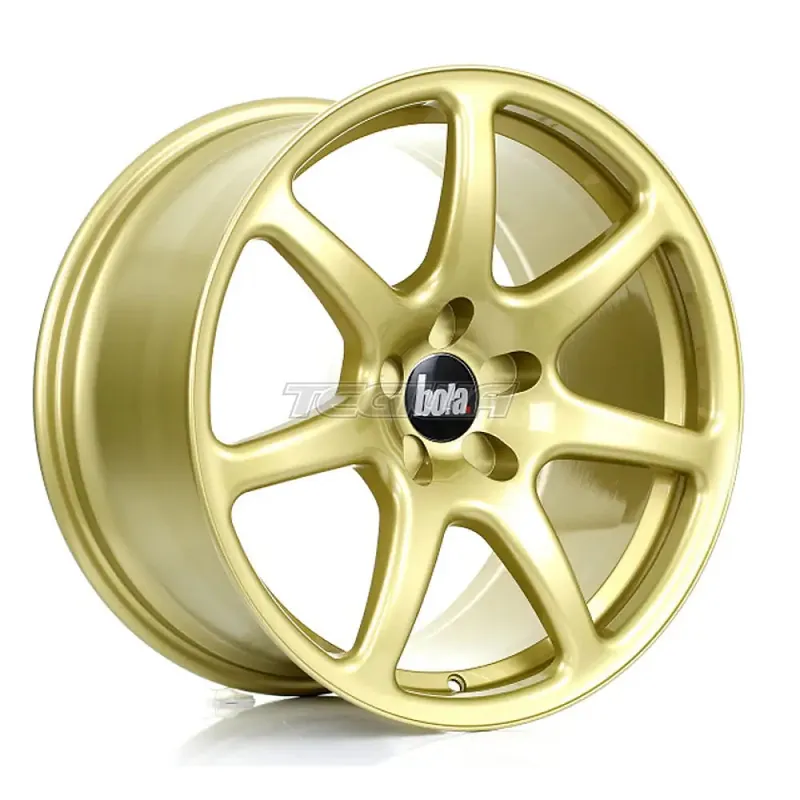 Limited Edition BOLA B7 Alloy Wheel 18x9.5 5x120.65 ET25 To 45 72.6mm CB Gold