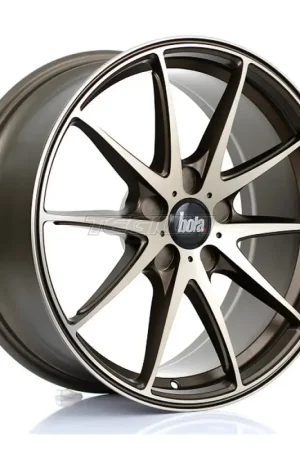 Direct From Factory BOLA B9 Alloy Wheel 18x8 5x110 ET30 To 45 72.6mm CB Hyper Bronze