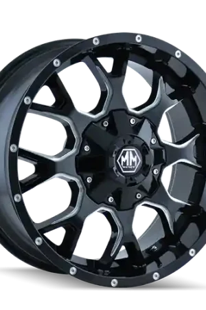 Mayhem Warrior 8015 5x114.3/5x127 18x9+18 Black/Milled Spokes Buy Online