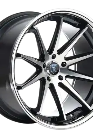 Rohana RFC10 5x112 22x10.5+22 Machine Black/Chrome Lip Hot Deal