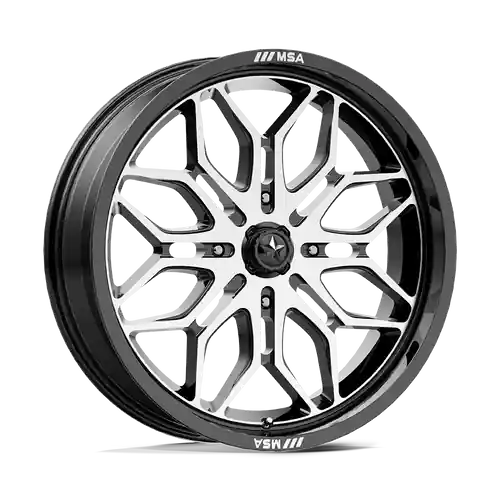 New Release MSA Offroad Wheels M47 SNIPER 4X137 18X7 +10 GLOSS BLACK MACHINED