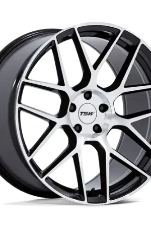 Editor’s Pick TSW TW002 LASARTHE 5X112 20x10.5 +30 GLOSS BLACK MACHINED