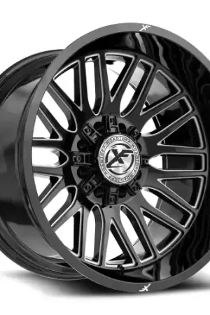 XF Off-Road XF-240 8x165.1/8x170 24x12 -44 Gloss Black & Milled Super Sale