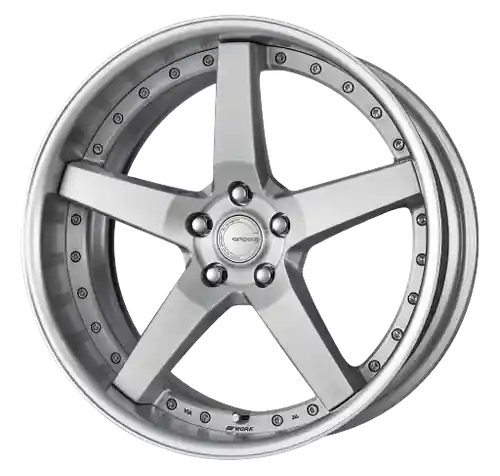 Work Gnosis Gr203 5x120 20x8.5+12 H Disk Brush Silver Clear Special Discount