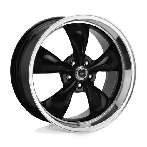 Warranty Included American Racing AR105 TORQ THRUST M 5X115 16X7 +35 GLOSS BLACK W/ MACHINED LIP
