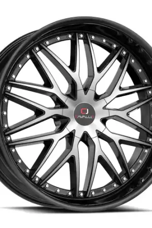 Fresh Stock Cavallo CLV-46 5x115/5x120 22x9.5 +15 Gloss Black & Machined