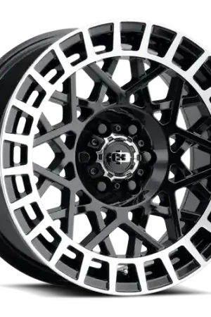 Vision Street-Designs 349 Savage 6x139.7 17x8.5-12 Gloss Black Machined Lip Free Shipping