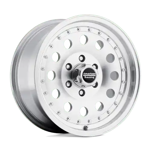 American Racing AR62 OUTLAW II 6X135 17X8 +18 MACHINED W/ CLEAR COAT Crafted