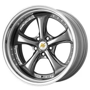 Work Wheels VS-KF 5x108 19x10+46 Brilliant Silver Black O Disk STEP RIM Buy Direct