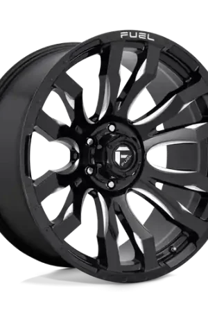 Save Now Fuel 1PC D673 BLITZ 6X139.7 18X9 +20 GLOSS BLACK MILLED