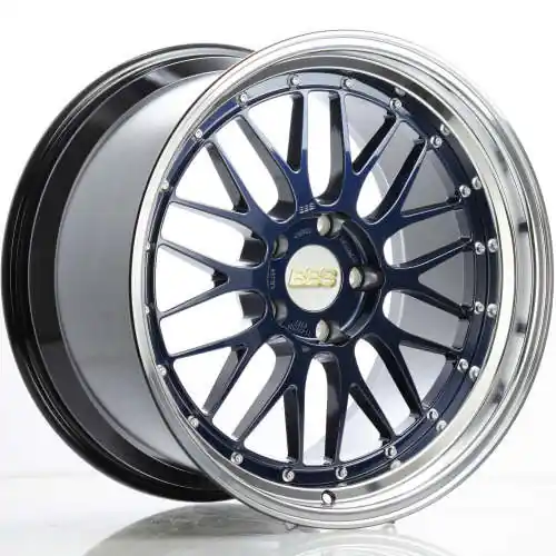 Reduced Price BBS LM 5x120 19x9.5 +22 Navy Blue / Diamond Cut Lip