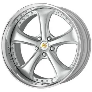 Modern Work Wheels VS-KF 5x115 20x13-30 Light Grey Silver O Disk FULL REVERSE