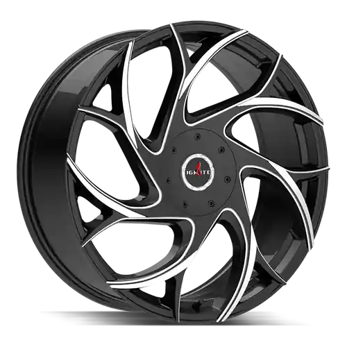 Authentic Ignite Inferno 5x114.3/5x120 24x8.5 +35 Gloss Black Milled