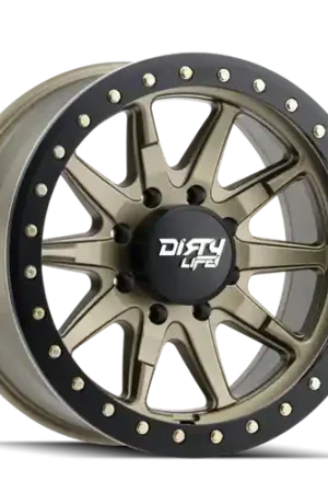Trusted Brand Dirty Life Dt-2 9304 8X170 17x9-12 Satin Gold W/Simulated Ring