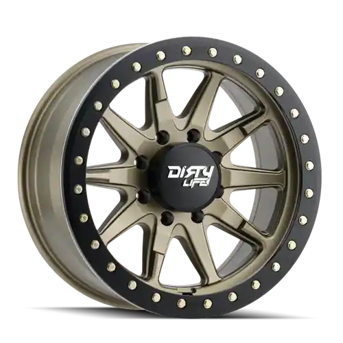 Trusted Brand Dirty Life Dt-2 9304 8X170 17x9-12 Satin Gold W/Simulated Ring