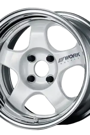 Work Meister S1 2P 5x120.65 15x6.5+45 R Disk White In Demand