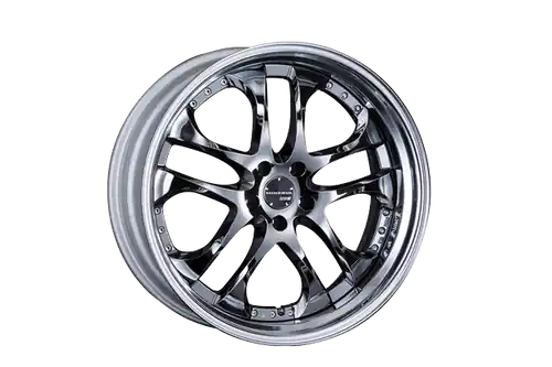 Luxury Ssr Agle Minerva Step Rim 5x114.3 20x10+37 SL Disk Super Black Coat