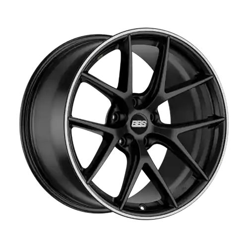 Hot Picks BBS CI-R 5x114.3 19x8 +38 Satin Black Polished Rim Protector