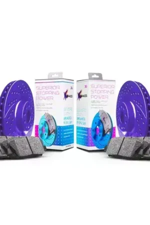 Xbrakes Xi Series Brake Rotor and Pad Kit; Front and Rear; Purple Shop Now