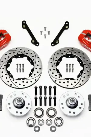 Wilwood Forged Dynalite Front Kit 11.00in Drilled Red 70-78 Camaro — PMD Premier Motoring Development Discount