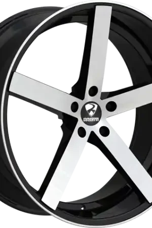 RAVETTI M1 5X120 22x8.5 +38 BLACK BRUSHED Mega Sale