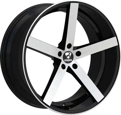RAVETTI M1 5X120 22x8.5 +38 BLACK BRUSHED Mega Sale