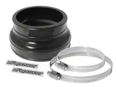 aFe Magnum FORCE CAI Univ. (4-1/4in ID to 3-1/2in ID x 2-1/2in L) Straight Reducing Coupler - Black - 59-00033 Direct From Factory