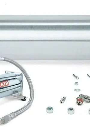 Buy Online Air Lift Performance FLO Air Tank and Viair 444c Compressor with Tank Mounting Hardware; 18-Inch; Chrome