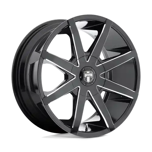 Direct From Factory DUB 1PC S109 PUSH 5X114.3/5X120 20X8.5 +35 GLOSS BLACK MILLED