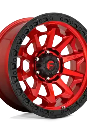 Fuel 1PC D695 COVERT 5X150 18X9 +20 CANDY RED BLACK BEAD RING Popular