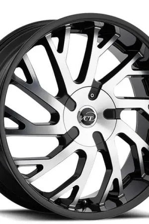 New Arrival 20" VCT Wheels V77 Black Machined Huge Size Lip Rims