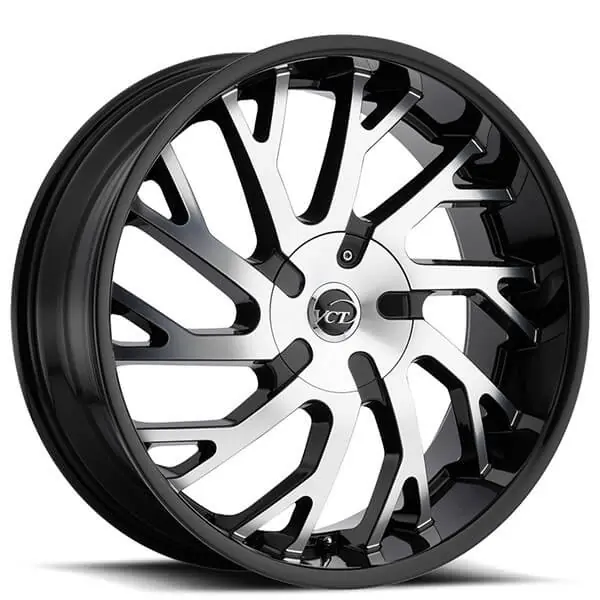 New Arrival 20" VCT Wheels V77 Black Machined Huge Size Lip Rims