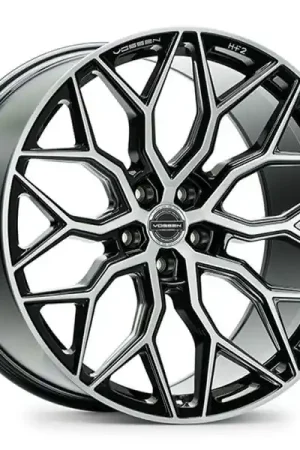Markdown 22" Vossen Wheels HF-2 Brushed Gloss Black Rims