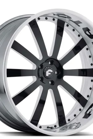 Direct From Manufacturer 24" Forgiato Wheels Concavo Custom 2 Tone with Black Lettering on White Lip Forged Rims