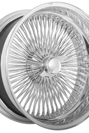 Big Sale 20x8" LA Wire Wheels Reverse 150-Spoke Straight Lace Chrome Rims