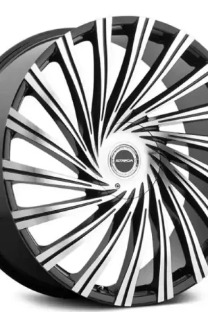 Instant Buy 26" Strada Wheels Tornado Gloss Black Machined Rims