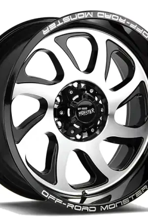 Buy Direct 20" Off Road Monster Wheels M22 Gloss Black Machined Rims
